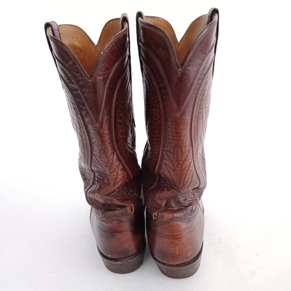 🤠 Vintage Lucchese Goatskin 2083 ZZ Western Boots Size 11 B 🤠 - Picture 7 of 15